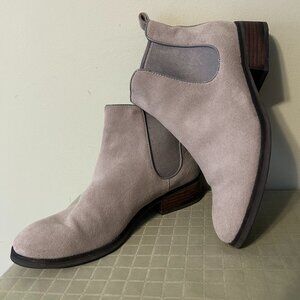 Cole Haan Landsman Chelsea Boots - Grey Suede - Size 8.5